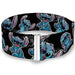 Cinch Waist Belt - Stitch Poses Hibiscus Sketch Black Gray Blue Womens Cinch Waist Belts Disney   