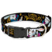 Plastic Clip Collar - White Rabbit Poses LOOKING FOR WONDERLAND/Clocks Black/Golds Plastic Clip Collars Disney   