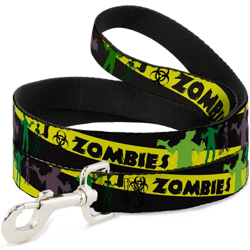 Dog Leash - Zombies Biohazard Black/Yellow/Green Dog Leashes Buckle-Down   