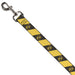 Dog Leash - HUFFLEPUFF Crest Diagonal Stripe Charcoal Gray/Yellow Dog Leashes The Wizarding World of Harry Potter   