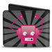 Bi-Fold Wallet - Hot Beat Bot Pink Bi-Fold Wallets Buckle-Down   
