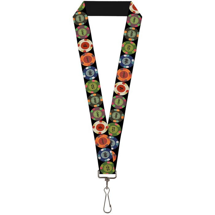 Lanyard - 1.0" - Poker Chips 1 Lanyards Buckle-Down   