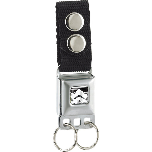 Keychain - Star Wars Stormtrooper Face CLOSE-UP Full Color White Black Keychains Star Wars   