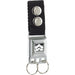 Keychain - Star Wars Stormtrooper Face CLOSE-UP Full Color White Black Keychains Star Wars   