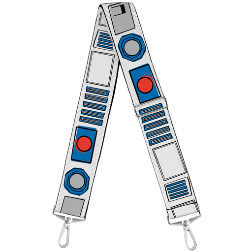 Purse Strap - Star Wars R2-D2 Head Full Color White Black Blue Gray Red Purse Straps Star Wars   