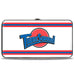Hinged Wallet - Space Jam TUNE SQUAD Logo Stripe White Red Blue Hinged Wallets Looney Tunes   