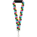 Lanyard - 1.0" - Checker Bright Pastel Lanyards Buckle-Down   