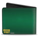 MARVEL COMICS Bi-Fold Wallet - Iron Fist Dragon Logo + IRON FIST Green Yellow Bi-Fold Wallets Marvel Comics   