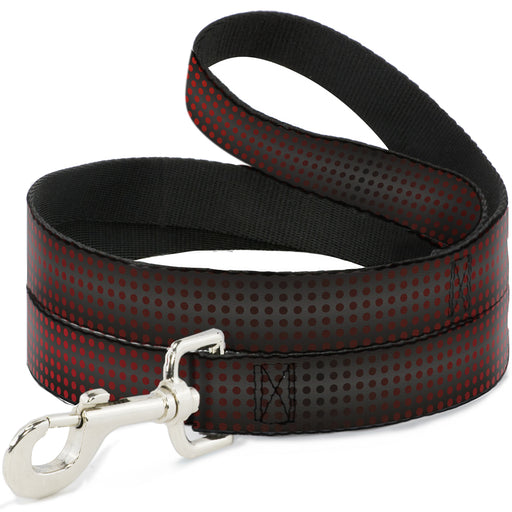 Dog Leash - Micro Polka Dots Transitions Black/Red Dog Leashes Buckle-Down   