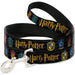 Dog Leash - HARRY POTTER Hufflepuff/Ravenclaw/Gryffindor/Slytherin Coat of Arms Black Dog Leashes The Wizarding World of Harry Potter   