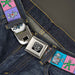 BD Wings Logo CLOSE-UP Full Color Black Silver Seatbelt Belt - Robots Pastel Blocks Webbing Seatbelt Belts Buckle-Down   