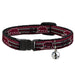 Cat Collar Breakaway - Cali Bear Aztec4 Black Dark Reds Cream Breakaway Cat Collars Buckle-Down   