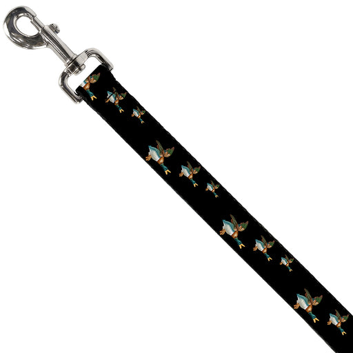 Dog Leash - Flying Mallards Black Dog Leashes Buckle-Down   