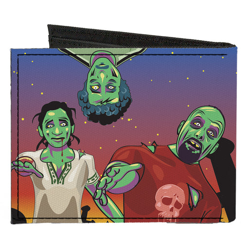 Canvas Bi-Fold Wallet - Walking Zombies Canvas Bi-Fold Wallets Buckle-Down   