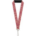 Lanyard - 1.0" - Zig Zag Doodle Tan Red Lanyards Buckle-Down   