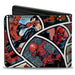 SPIDER-MAN BEYOND AMAZING Bi-Fold Wallet - Spider-Man Beyond Amazing Spider Web Pose Blocks Bi-Fold Wallets Marvel Comics   