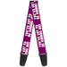 Guitar Strap - YOU'VE GOT TO BE KIDDING ME! Purple White Guitar Straps Buckle-Down   
