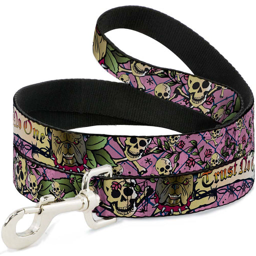 Dog Leash - Trust No One Pink Dog Leashes Buckle-Down   