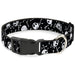 Plastic Clip Collar - Jack Expressions/Bones Scattered Black/White Plastic Clip Collars Disney   