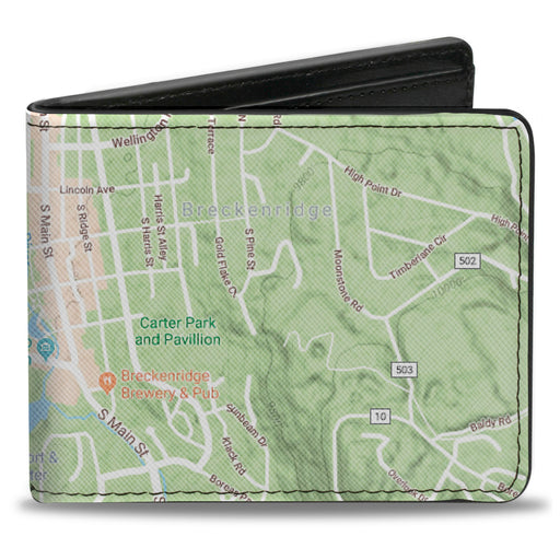Bi-Fold Wallet - Colorado Breckenridge Street Map Bi-Fold Wallets Buckle-Down   