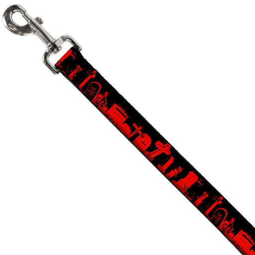 Dog Leash - Graveyard Black/Red Dog Leashes Buckle-Down   