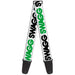 Guitar Strap - SWAGG White Black Green Guitar Straps Buckle-Down   