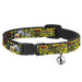 Cat Collar Breakaway - Born to Raise Hell Yellow Breakaway Cat Collars Buckle-Down   