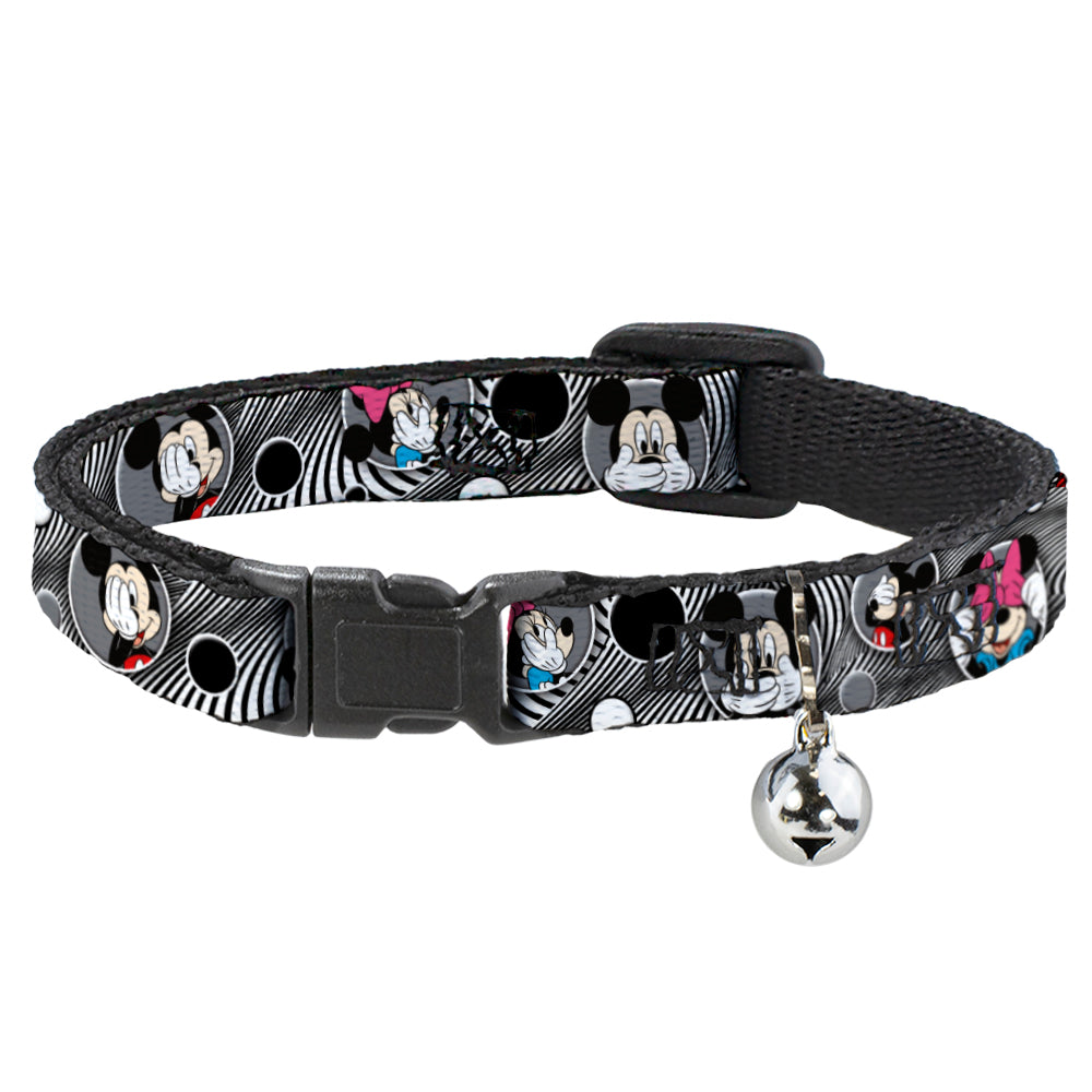 Cat Collar Breakaway Mickey Minnie Peek a Boo Expressions