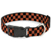 Plastic Clip Collar - Checker Black/Orange Plastic Clip Collars Buckle-Down   