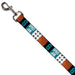 Dog Leash - SPACE JAM Number 6 Blocks Black/Turquoise/White/Red Dog Leashes Looney Tunes   