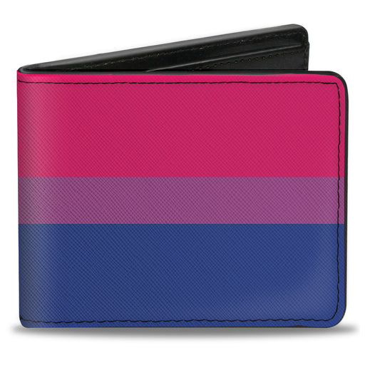 Bi-Fold Wallet - Flag Bisexual Pink Purple Blue Bi-Fold Wallets Buckle-Down   