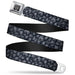 BD Wings Logo CLOSE-UP Full Color Black Silver Seatbelt Belt - Leopard Grays Webbing Seatbelt Belts Buckle-Down   
