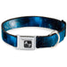 Dog Bone Seatbelt Buckle Collar - Galaxy Blues/Blues Seatbelt Buckle Collars Buckle-Down   