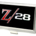 Business Card Holder - SMALL - 1969 Camaro Z 28 Emblem FCG Black Silvers Red Business Card Holders GM General Motors   