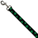 Dog Leash - Stars Scattered Black/Green Dog Leashes Buckle-Down   