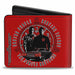 Bi-Fold Wallet - Supernatural Sam & Dean Pose Impala Symbols SAVING PEOPLE-HUNTING THINGS-THE FAMILY BUSINESS Red Grays Black Bi-Fold Wallets Supernatural   