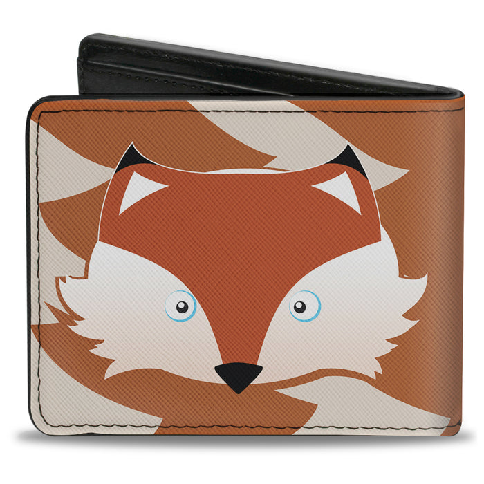 Bi-Fold Wallet - Fox Face Tail Orange Natural Bi-Fold Wallets Buckle-Down   
