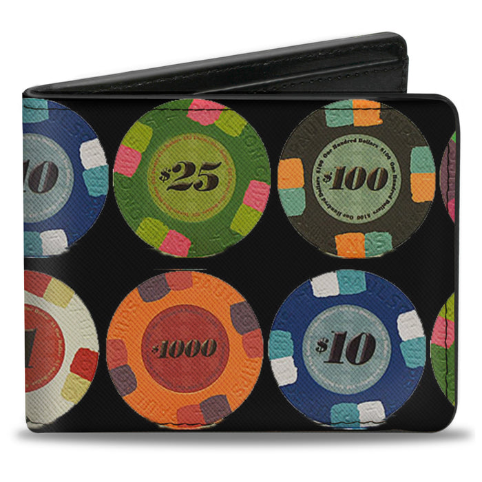 Bi-Fold Wallet - Poker Chips 1 Bi-Fold Wallets Buckle-Down   