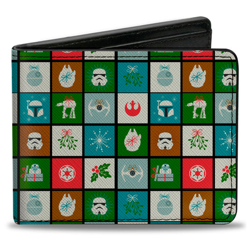 Bi-Fold Wallet - Star Wars Holiday Season Icon Blocks Bi-Fold Wallets Star Wars   