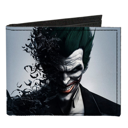 Canvas Bi-Fold Wallet - Joker Face Bats + BATMAN ARKHAM ORIGINS Canvas Bi-Fold Wallets DC Comics   