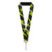 Lanyard - 1.0" - Oogie Boogie Rolling Dice Pose Dice Scattered Black Grays Lime Green Lanyards Disney   