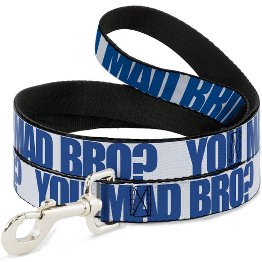 Dog Leash - YOU MAD BRO White/Royal Dog Leashes Buckle-Down   