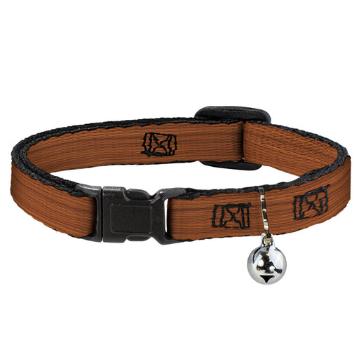 Cat Collar Breakaway - Wood Grain2 Horizontal Reddish Brown Breakaway Cat Collars Buckle-Down   