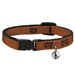 Cat Collar Breakaway - Wood Grain2 Horizontal Reddish Brown Breakaway Cat Collars Buckle-Down   