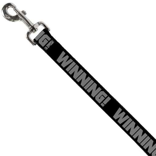 Dog Leash - WINNING! Black/Gray Dog Leashes Buckle-Down   