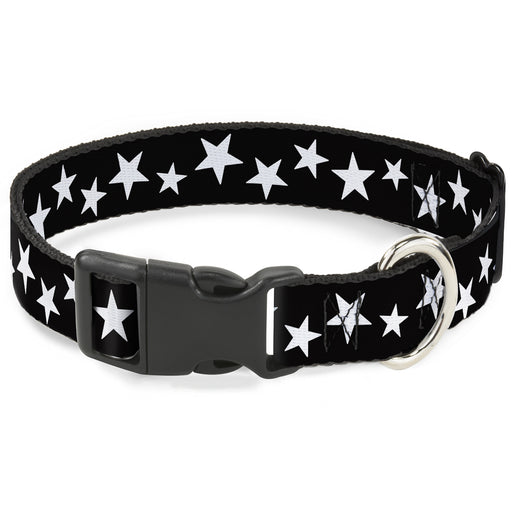 Plastic Clip Collar - Multi Stars Black/White Plastic Clip Collars Buckle-Down   