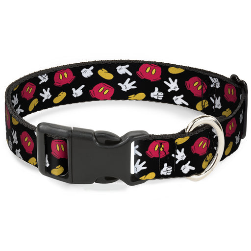 Plastic Clip Collar - Mickey Mouse Costume Elements Scattered Black Plastic Clip Collars Disney   