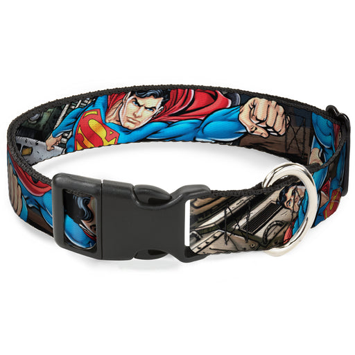 Plastic Clip Collar - Superman Metropolis Face-Off Plastic Clip Collars DC Comics   