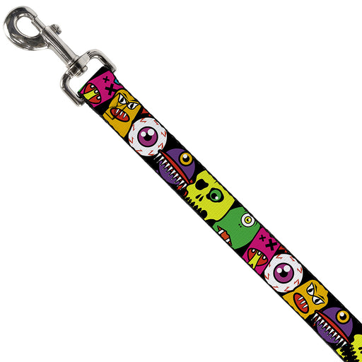 Dog Leash - Monsters CLOSE-UP Black Dog Leashes Buckle-Down   