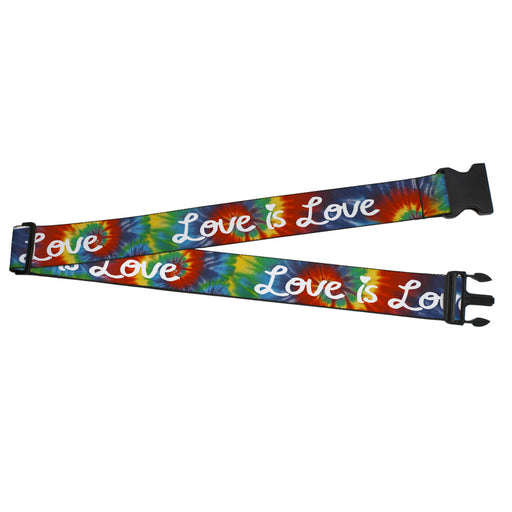 Luggage Strap - 2.0" - LOVE IS LOVE BD Tie Dye White Luggage Straps Buckle-Down   